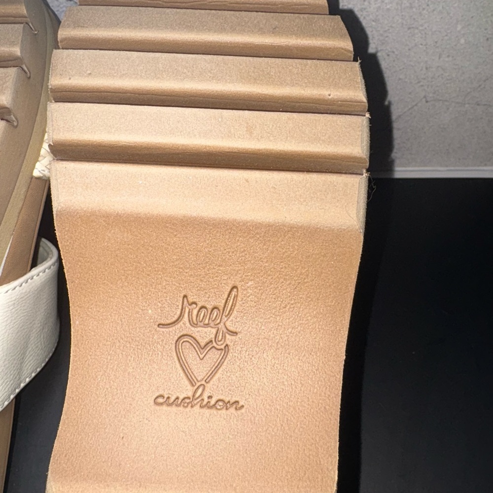 Reef Women's Sandals in Cream and Tan - Picture 6 of 10